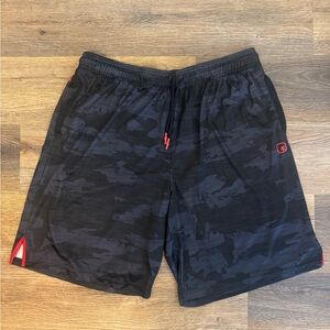 AND1 Black Camo Athletic Shorts Size 2XL